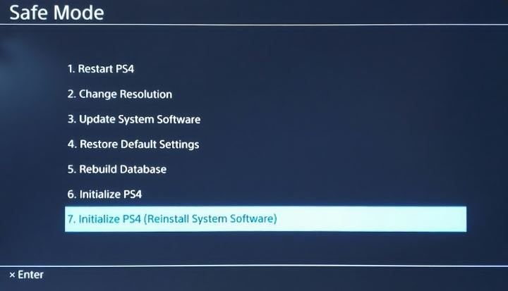  عیب یابی نرم افزاری PS4 
