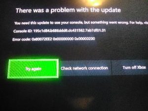 آپدیت نشدن ایکس باکس